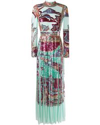 PUCCI - Sequinned Evening Gown - Lyst