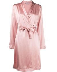 La Perla Zijde Short Gewaad in het Roze Dames Kleding voor voor Nachtmode voor Badjassen en kamerjassen 