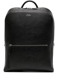 Smythson - Grained-Calf Leather Backpack - Lyst