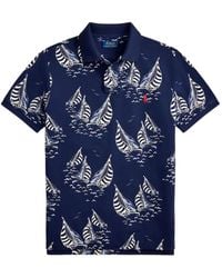 Polo Ralph Lauren - Sailboat-Print Polo Shirt - Lyst