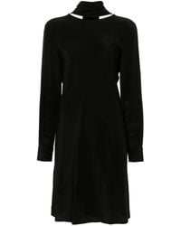 Helmut Lang - Abito Corto Con Scollo A V - Lyst