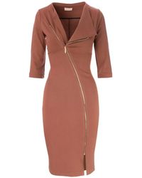ROSERRY - Zip-Fastening Midi Dress - Lyst