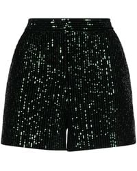 Elie Saab - High-Waist Sequinned Shorts - Lyst