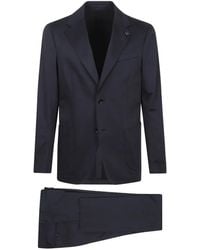 Lardini - Flower-Pin Single-Breasted Suit - Lyst