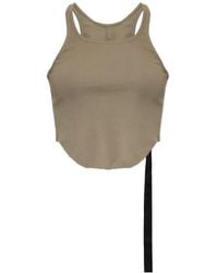 Rick Owens - Ribbed-Knit Crop Top - Lyst