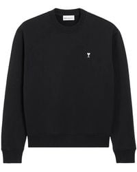 Ami Paris - Sudadera De Algodón Con Parche Del Logo - Lyst