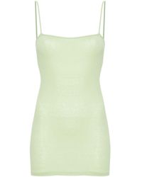 AURALEE - Fine-ribbed Cotton Tank Top - Lyst
