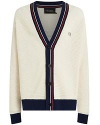 KARL LAGERFELD - Ikon Structure Striped Cardigan - Lyst