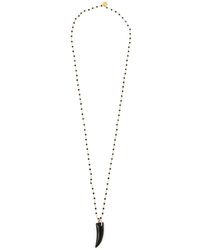 BLAKLACE - Beaded Horn Pendant Necklace - Lyst