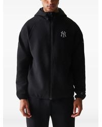 KTZ - New Era Mlb New York Yankees Logo-Print Zip-Up Hoodie - Lyst