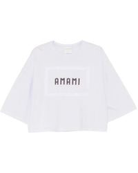 forte_forte - Embroidered-Detail T-Shirt - Lyst