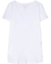 Majestic Filatures - V-neck Organic Cotton T-shirt - Lyst