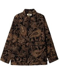 Woodbird - Blade Rong Paisley-Print Shirt Jacket - Lyst