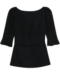 La Petite Robe Di Chiara Boni - Boat Neck Blouse - Lyst