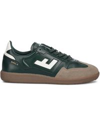 Flamingos - Suede-Panel Leather Sneakers - Lyst