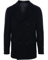 Tagliatore - Double-Breasted Ribbed Blazer - Lyst