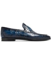 Magnanni - Embossed Texture Loafers - Lyst
