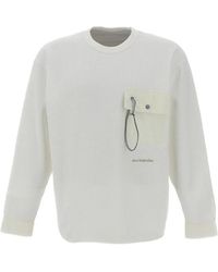 and wander - Waffle-Texture Pocket T-Shirt - Lyst