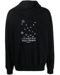 Maison Margiela - Logo Cotton Hoodie - Lyst