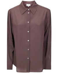 P.A.R.O.S.H. - Sweet Long-Sleeve Silk Shirt - Lyst