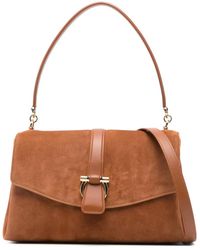 Ferragamo - Front Flap Shoulder Bag - Lyst