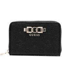 Guess - Debossed-Monogram Wallet - Lyst