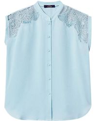 Twinset - Lace-Panel Blouse - Lyst