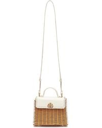 Isla - Selene Top Handle Woven Shoulder Bag - Lyst
