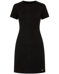 Calvin Klein - Crew-Neck Mini Dress - Lyst