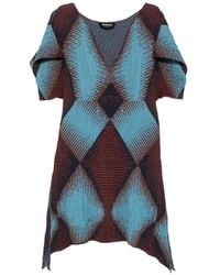 Kiko Kostadinov - Ikat Argyle-Jacquard Dress - Lyst