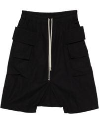 Rick Owens - Creatch Cargo-Pocket Drawstring Shorts - Lyst