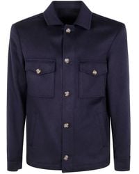 Barba Napoli - Park Buttoned Pocket Shirt Jacket - Lyst