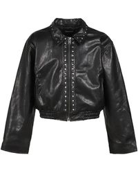 Earthling Collective - Davidson Studded Leather Jacket - Lyst