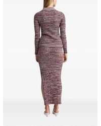 Anna Quan - Ashlen Ribbed-Knit Button-Up Shirt - Lyst