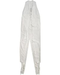 Rick Owens - Frayed Sleeveless Coat - Lyst