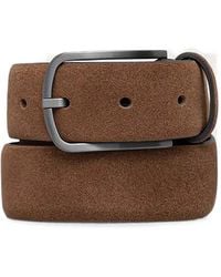 Joop! - Suede Buckle Belt - Lyst