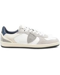 Philippe Model - Logo-Patch Panelled Sneakers - Lyst