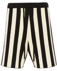 Nanushka - Shorts rayé à lien de resserrage - Lyst