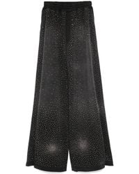 GIUSEPPE DI MORABITO - Rhinestone-Embellished Palazzo Pants - Lyst