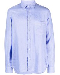Aspesi - Long-Sleeve Linen Shirt - Lyst