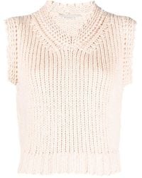 Stella McCartney - Chunky-Knit V-Neck Vest - Lyst
