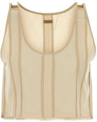 Caravana - Avani Frayed-Edge Crop Top - Lyst