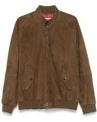 Baracuta - Coffee Suede Jacket - Lyst
