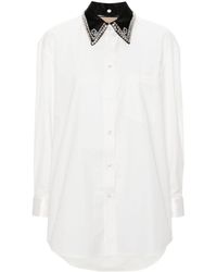 Gucci - Detachable-collar Cotton Shirt - Lyst