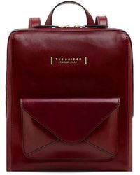 The Bridge - Envelope-Pocket Leather Backpack - Lyst