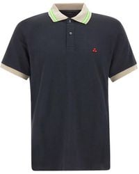 Peuterey - Embroidered-Logo Piqué Polo Shirt - Lyst