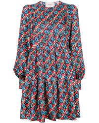 LaDoubleJ Long-sleeve Floral Print Dress - Красный