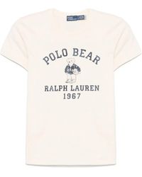 Polo Ralph Lauren - T-Shirt En Coton À Motif Polo Bear - Lyst