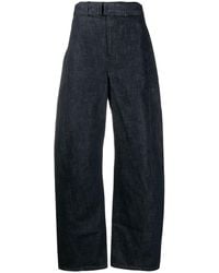 Lemaire - Twisted Denim Belted Pants - Lyst