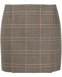 Sportmax - Staffa Check-pattern Mini Skirt - Lyst